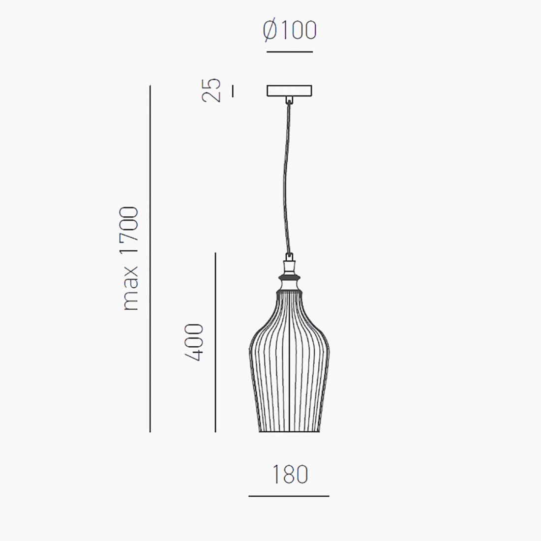 Gea Luce lámpara clásica CLEOFE S12 E27 LED cristal ocre