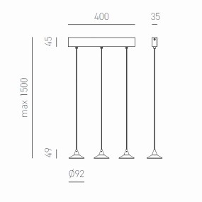 Gea Luce HELENA S3 lampe à suspension