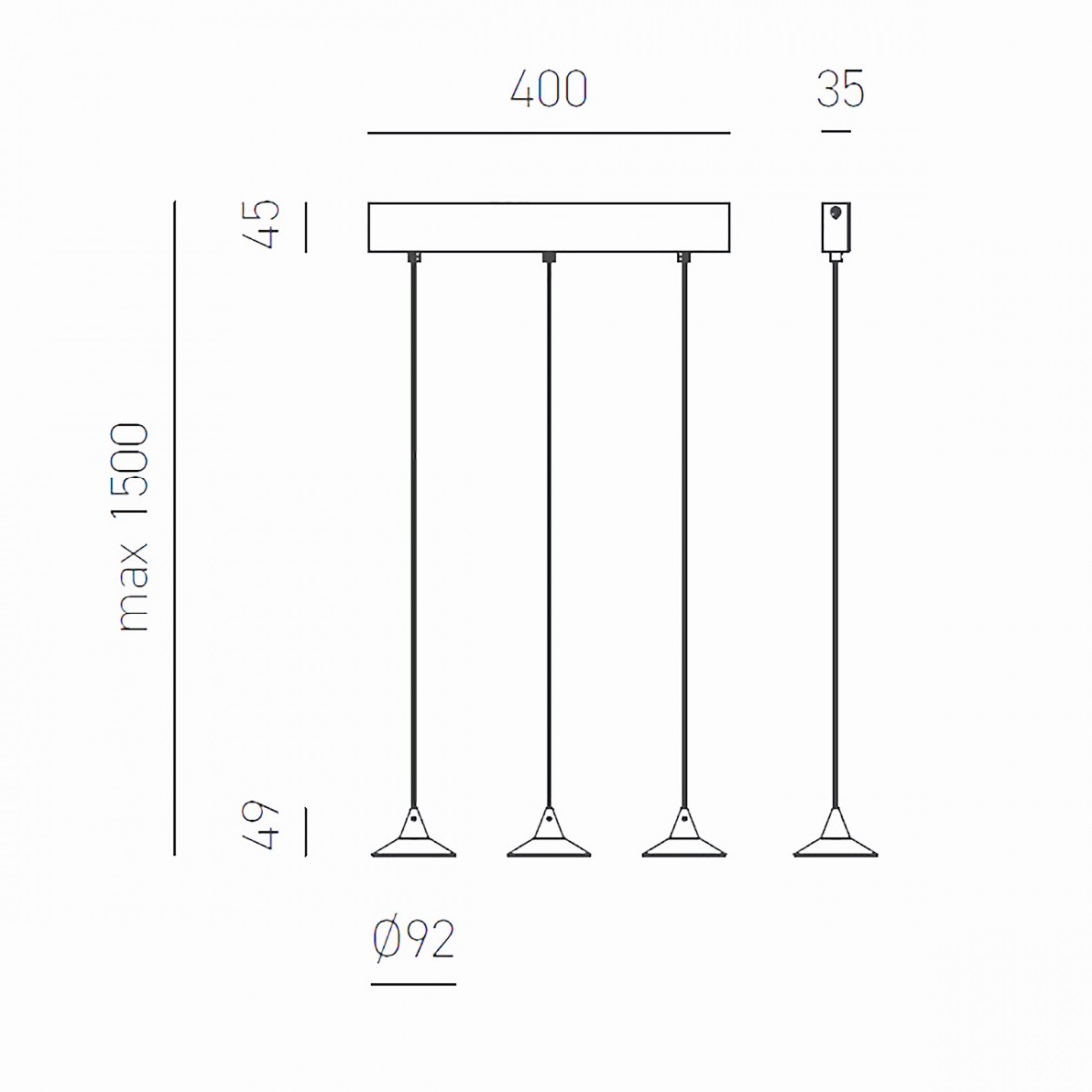 Gea Luce HELENA S3 lampe à suspension