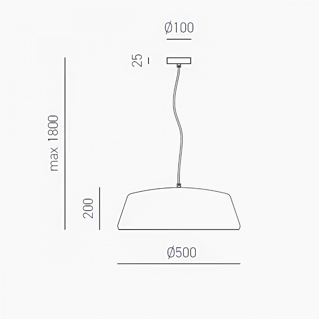 Gea Luce BLANCA S lampe à suspension blanche