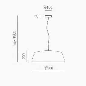 Gea Luce BLANCA S lampe à suspension en laiton