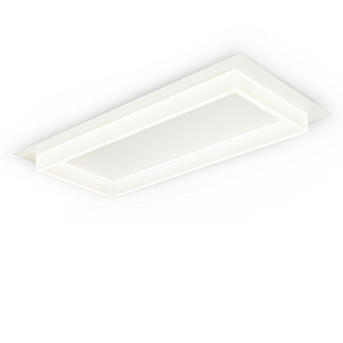 Promoingross SQUARE R70 WH moderne LED-Deckenleuchte mit Schalter