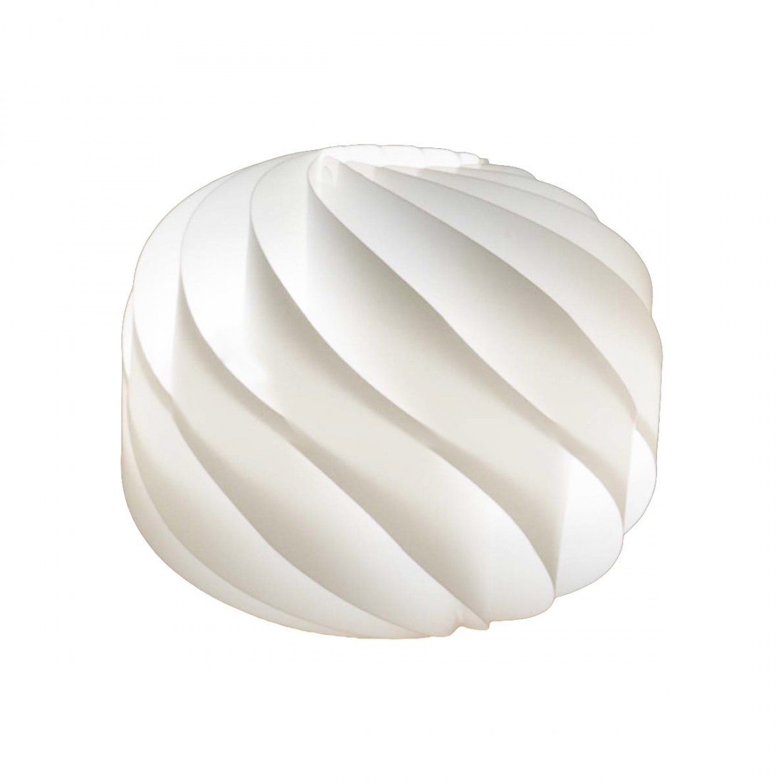 Lampe de table moderne en plastique blanc, culot E27.