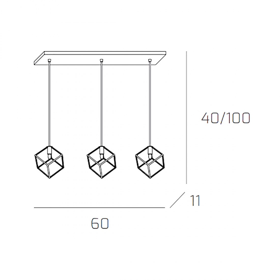 Lampadario moderno FRAME 1125 S3R