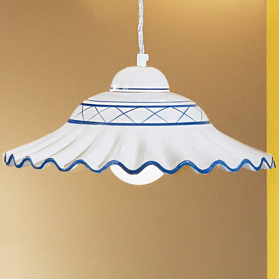 Lampadario ceramica Due P illuminazione 2383 S