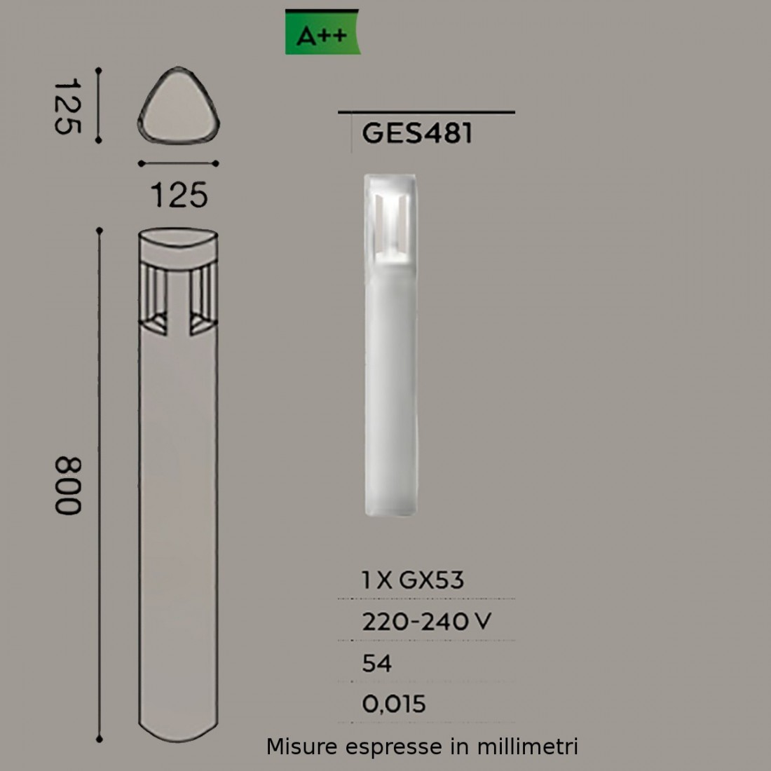 Lampioncino GES481 Gea Led