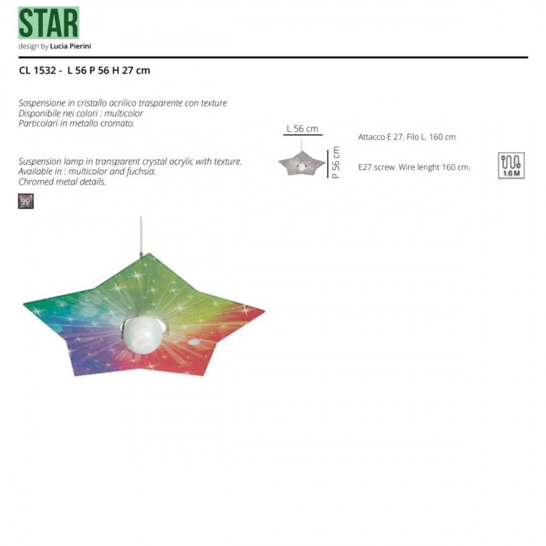 Sospensione STAR CL1532 99 EMPORIUM