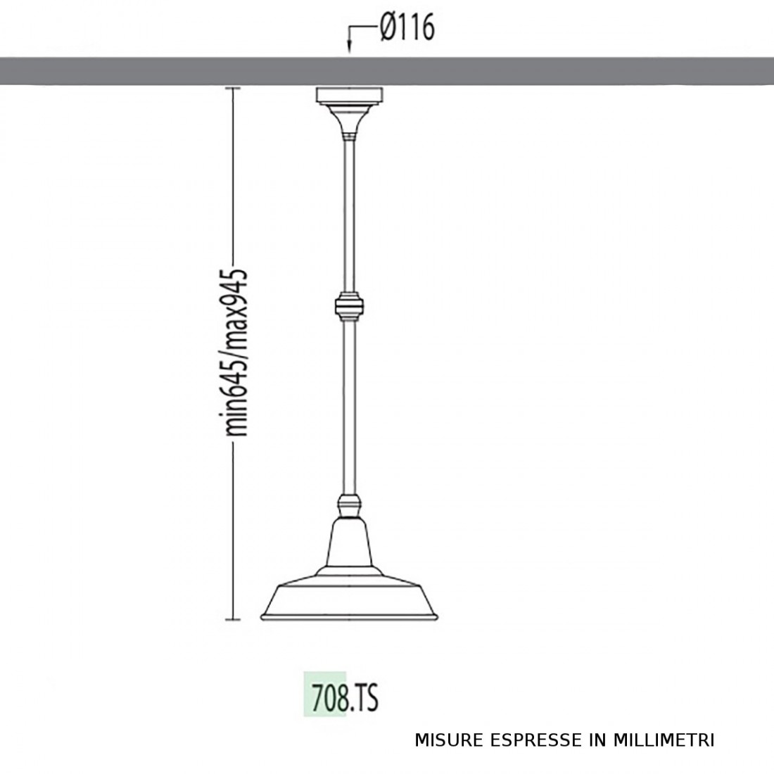 Sospensione 708 TF Garden Luce