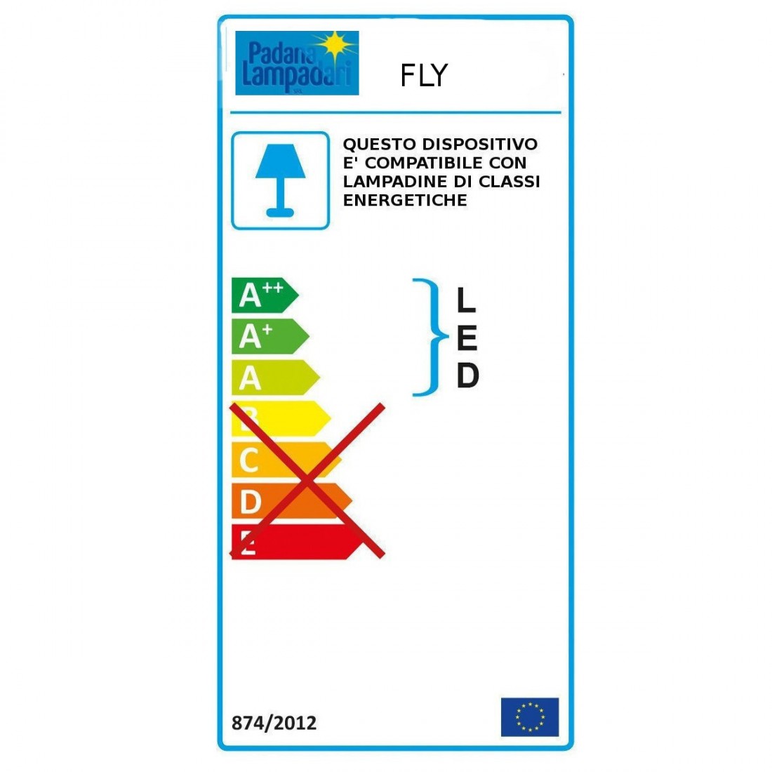 Sospensione Padana Lampadari FLY 1067 SP