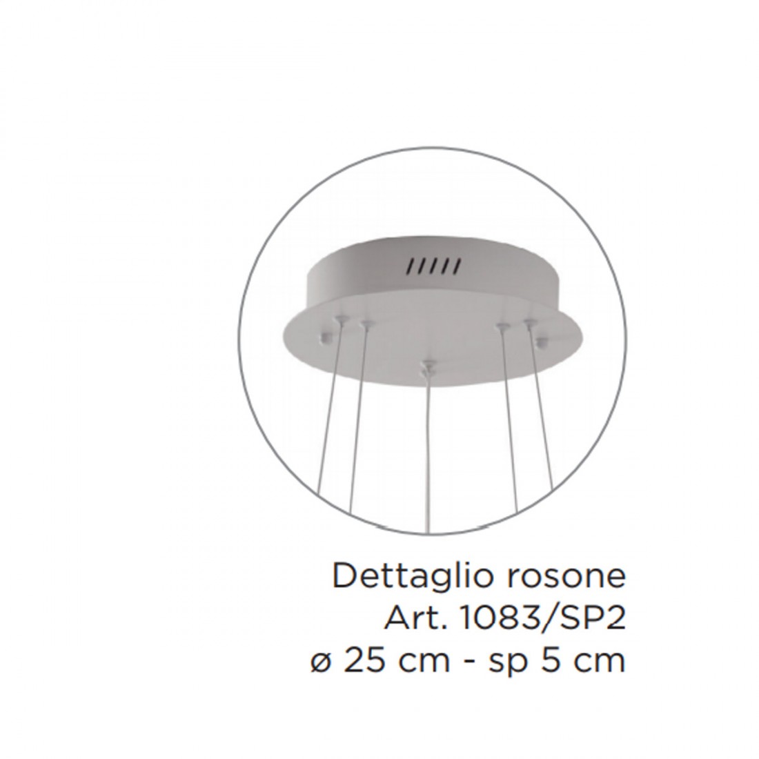 Moderner Kronleuchter Padana Lampadari ORBIT 1083 SP2 50W dimmbare LED