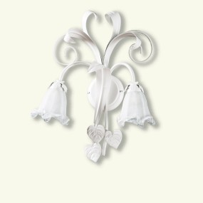 Applique murale classique Padana Lampadari SHABBY CHIC 1104 AP2 E14 LED