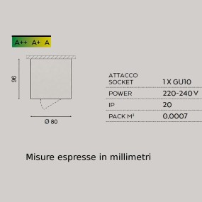 Plafoniera Gea Led GFA351