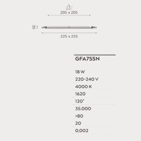 Faretto incasso Gea Led GFA755