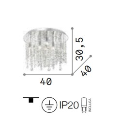 Ideal Lux ROYAL PL8 052991 G9 LED indoor