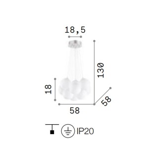 Ideal Lux MAPA WHITE PLUS SP11 131924 E14 LED