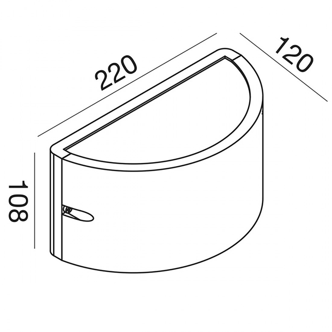 Applique d'extérieur Gea Led LAN LED IP54 GES1051