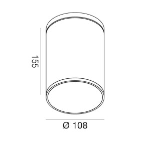 Plafonnier extérieur Gea Led AMON R GES1001