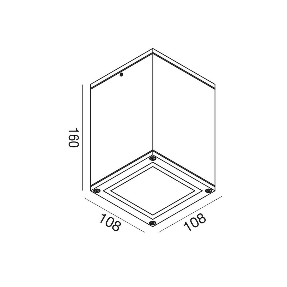 Plafonnier extérieur Gea Led AMON Q GES1011