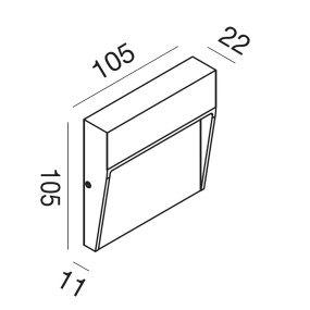 Applique d'extérieur Gea Led SOL Q GES980 GES980C