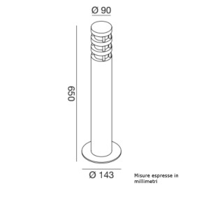 Moderne Laterne Gea Led ZEIS GES022 E27 LED