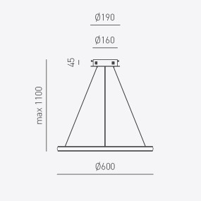 LED-Kronleuchter Gea Luce IOLE S1