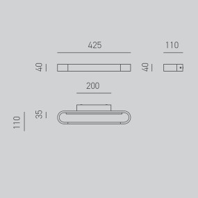 Applique led Gea Luce RING GAP470N