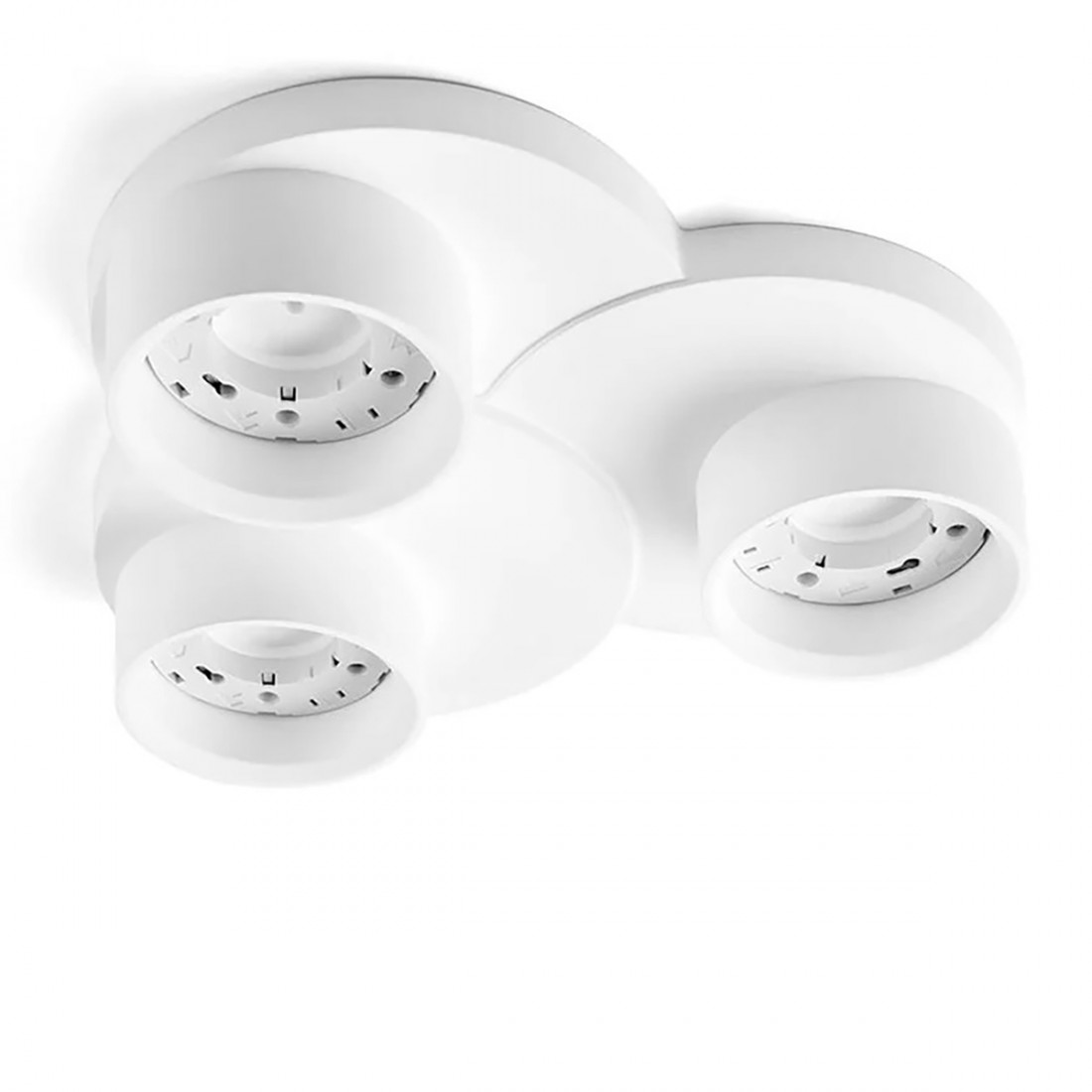 Plafonnier LED en plâtre Sforzin DEMETRA T359 GX53