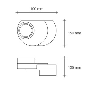 Applique gesso Sforzin DEMETRA T362 GX53 LED