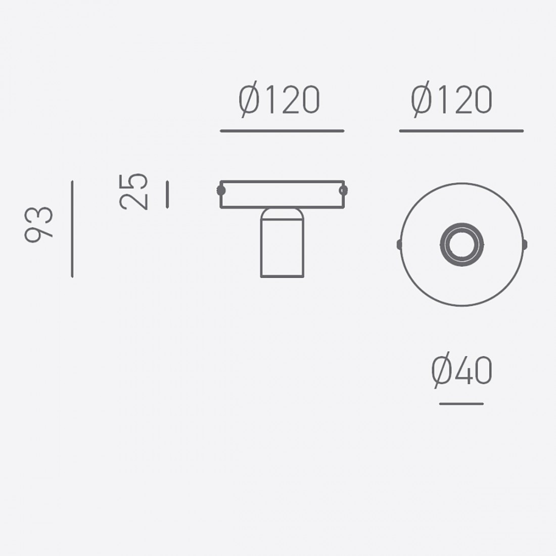 Lámpara de techo moderna Gea Luce POINT