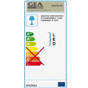 Plafonnier moderne Gea Luce ISOTTA PM B GX53 LED 55x50