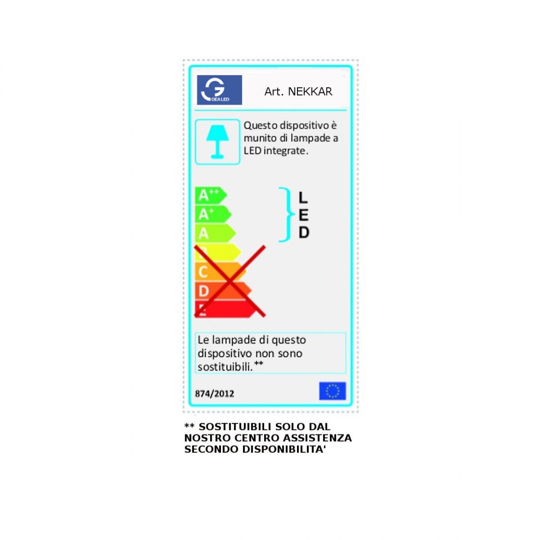 Moderner Lampenschirm Gea Luce NEKKAR GLS021 flexible LED