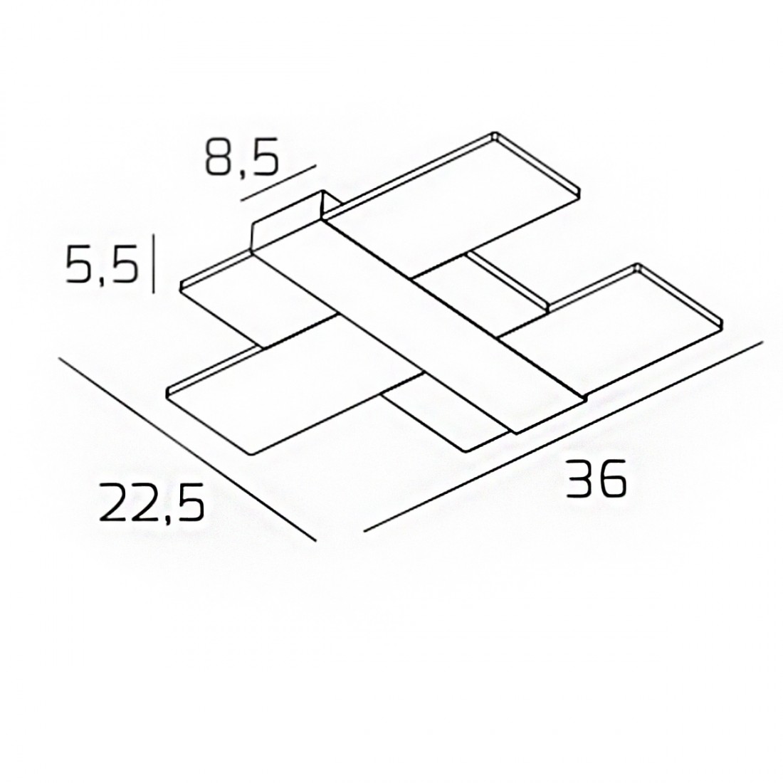 Applique moderno Top Light FLIGHT 1180 35