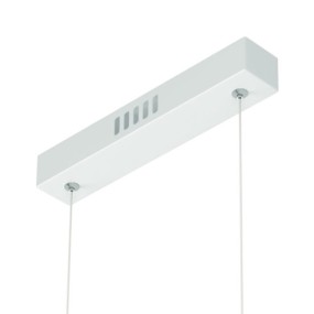 Lampadario led moderno doppia onda BIANCO lungo luce calda o fredda TOP  LIGHT DOUBLE WAVE 1178/S-BI Idea Luce di Filippi - Carrù(Cuneo)