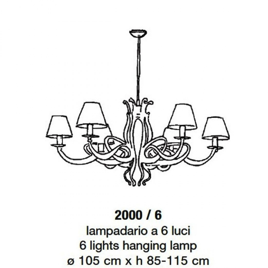 Lampadario 2000 6 LAM