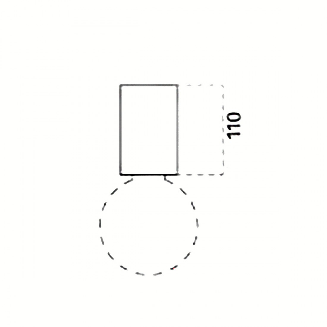 Plafoniera BF-8881 81 40CM E27 LED 9010 Belfiore gesso vetro tondo soffitto  parete dipingere interno