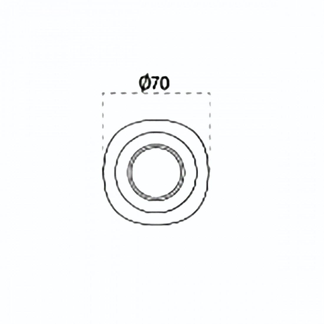 Plafonnier en plâtre Belfiore 9010 LA MATTA 8946-39 E27 LED