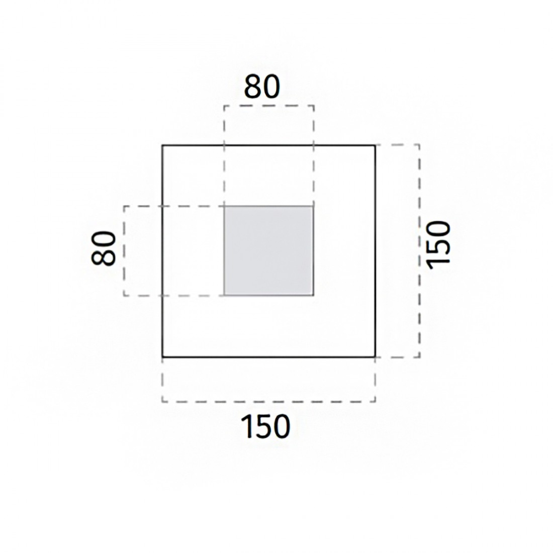 LED-Gipsdeckenleuchte Belfiore 9010 FLOT GLASS 8913.40131