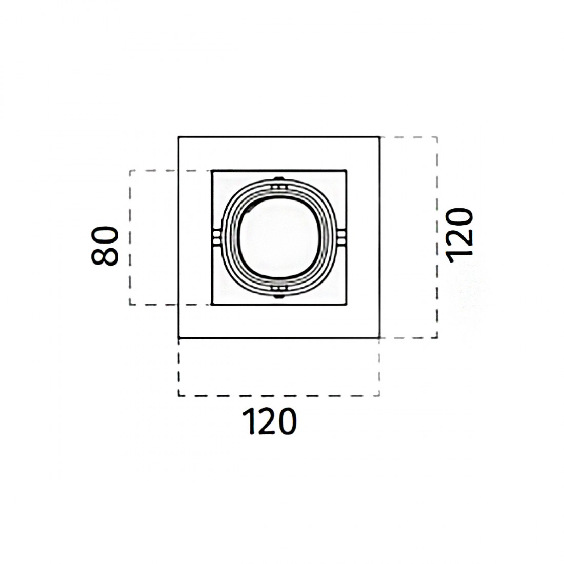 Spot orientabile gesso Belfiore 9010 NUVO CUBO 8948.35 GU10 Led