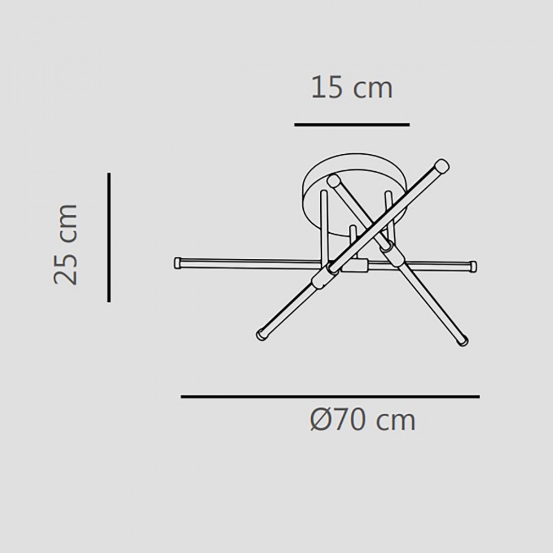 Plafoniera moderna led Sikrea ELIA PLPD N 7289D