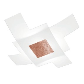 OUTLET Plafoniera Top Light TETRIS COLOR 1121 E27 LED 75cm vetro lampada parete soffitto moderna interno
