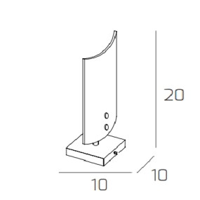 Abat-jour moderne Top Light SHADOW 1088 P G9 LED