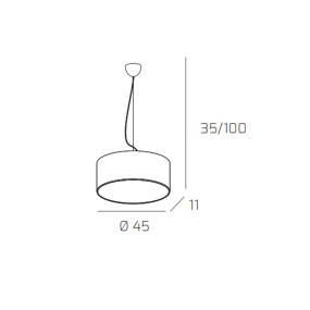 Sospensione CYLINDER 1067 Top Light