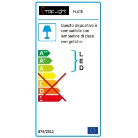 Lustre led carré en métal blanc, 4 lumières sans conducteur.