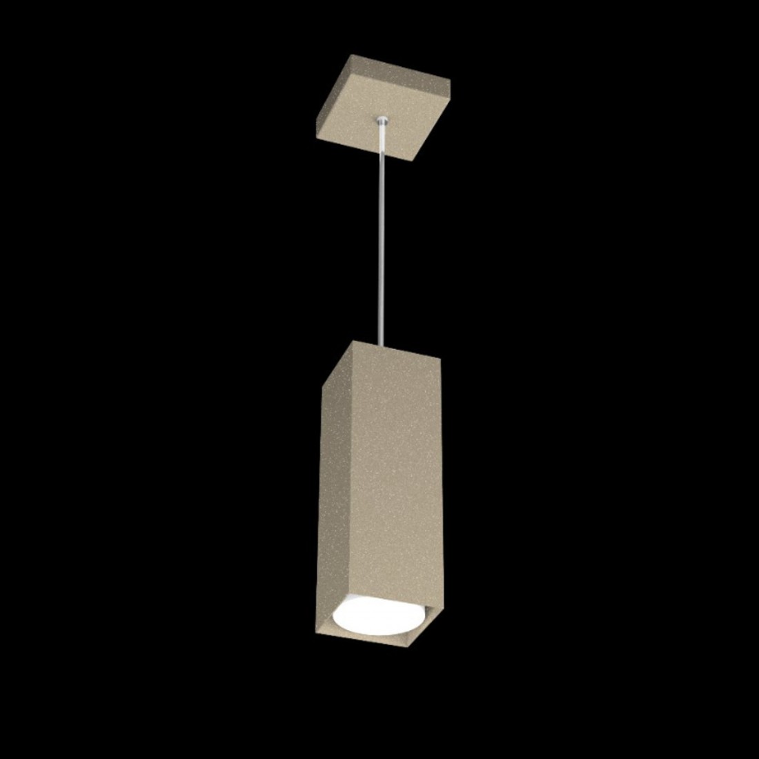 Calata Cubo modern, GX53, LED-Bajonettanschluss, quadratisches Metall.