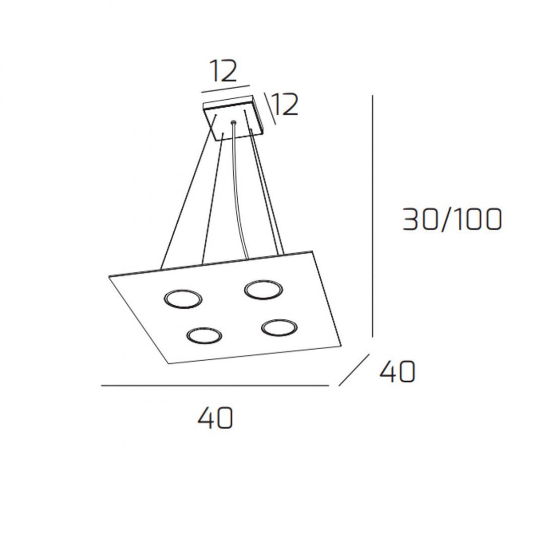 Lampadario TP-AREA 1127 S4 Top Light