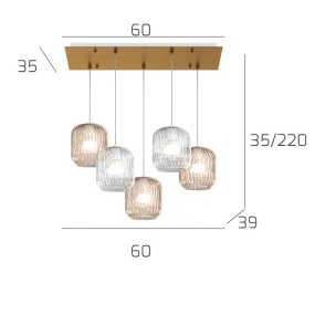 Klassische Top Light Deckenleuchte TENDER 1181 OS S5 R TA E27 LED