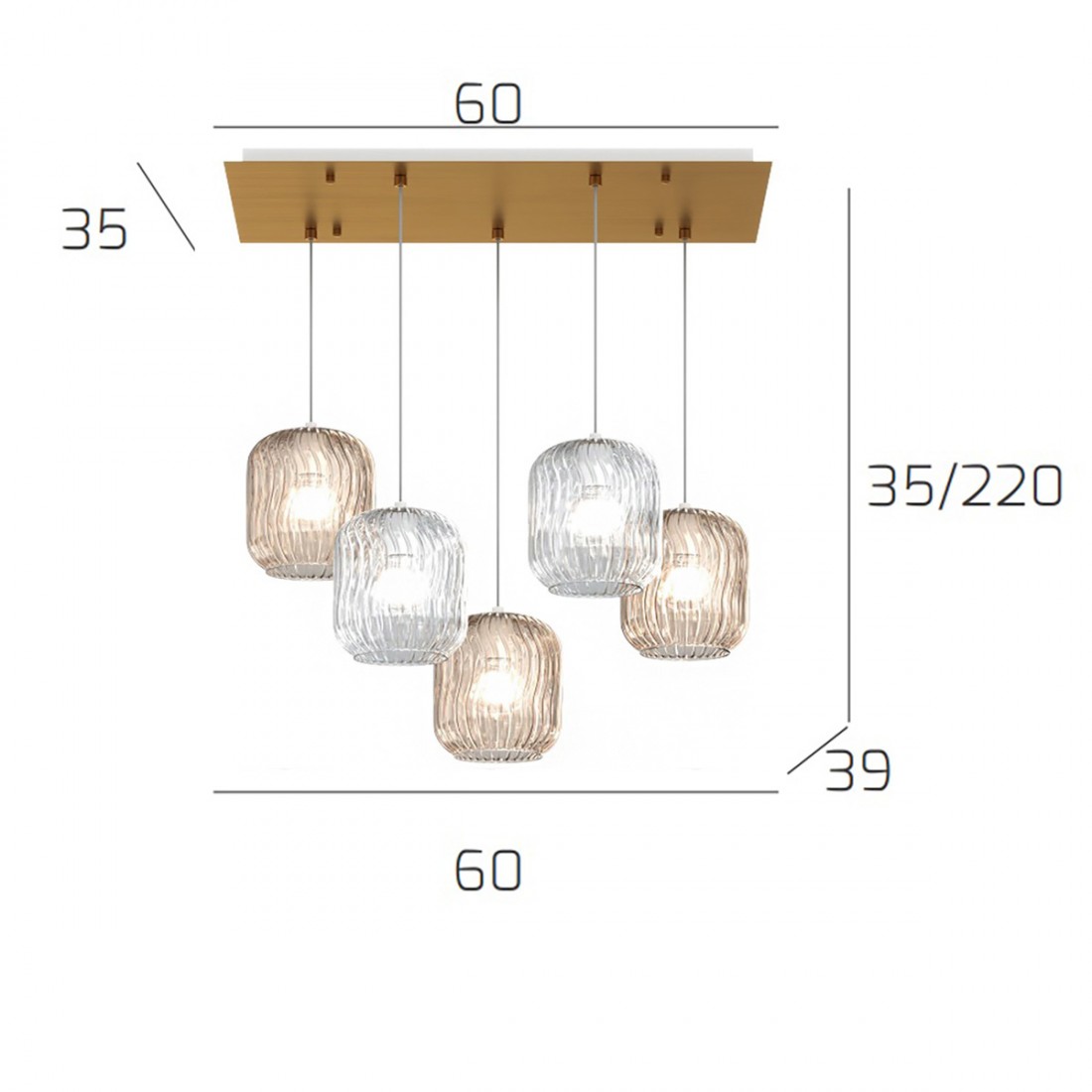 Klassische Top Light Deckenleuchte TENDER 1181 OS S5 R TA E27 LED