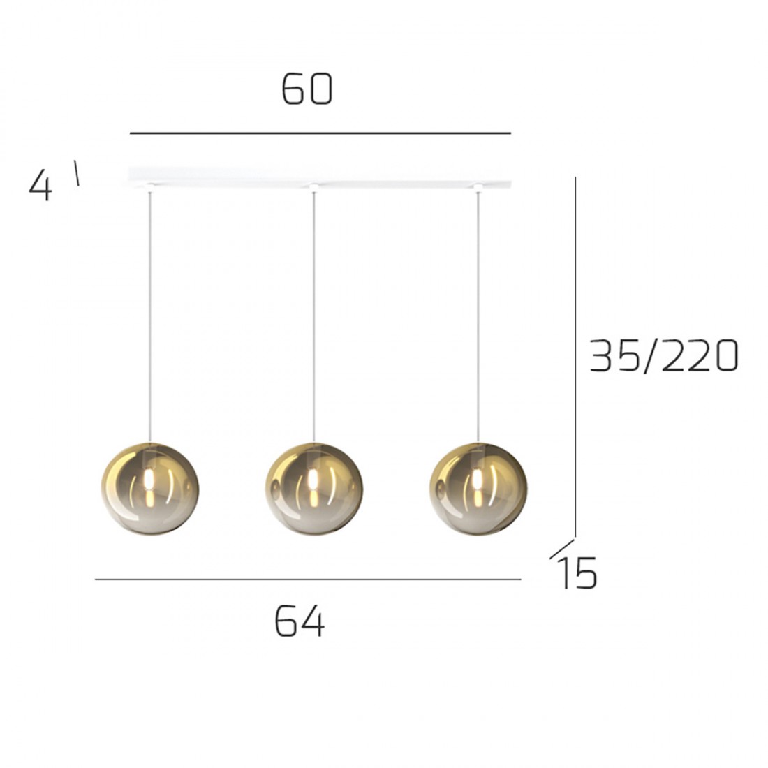 Plafoniera moderna Top Light ECLIPSE 1184 S3 G9 LED