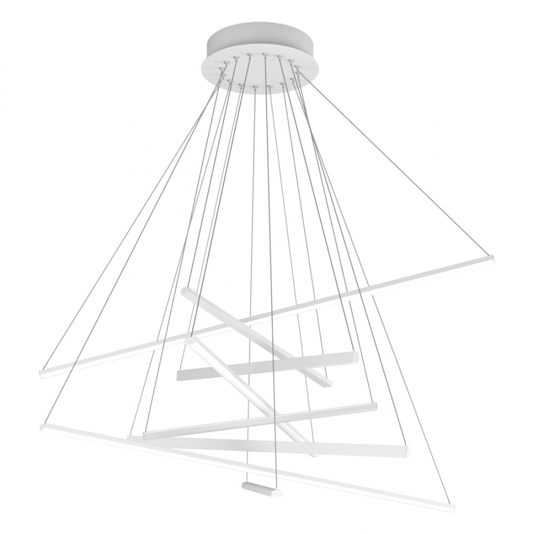 Moderner weißer Kronleuchter Top Light DNA 1182 S100 BI