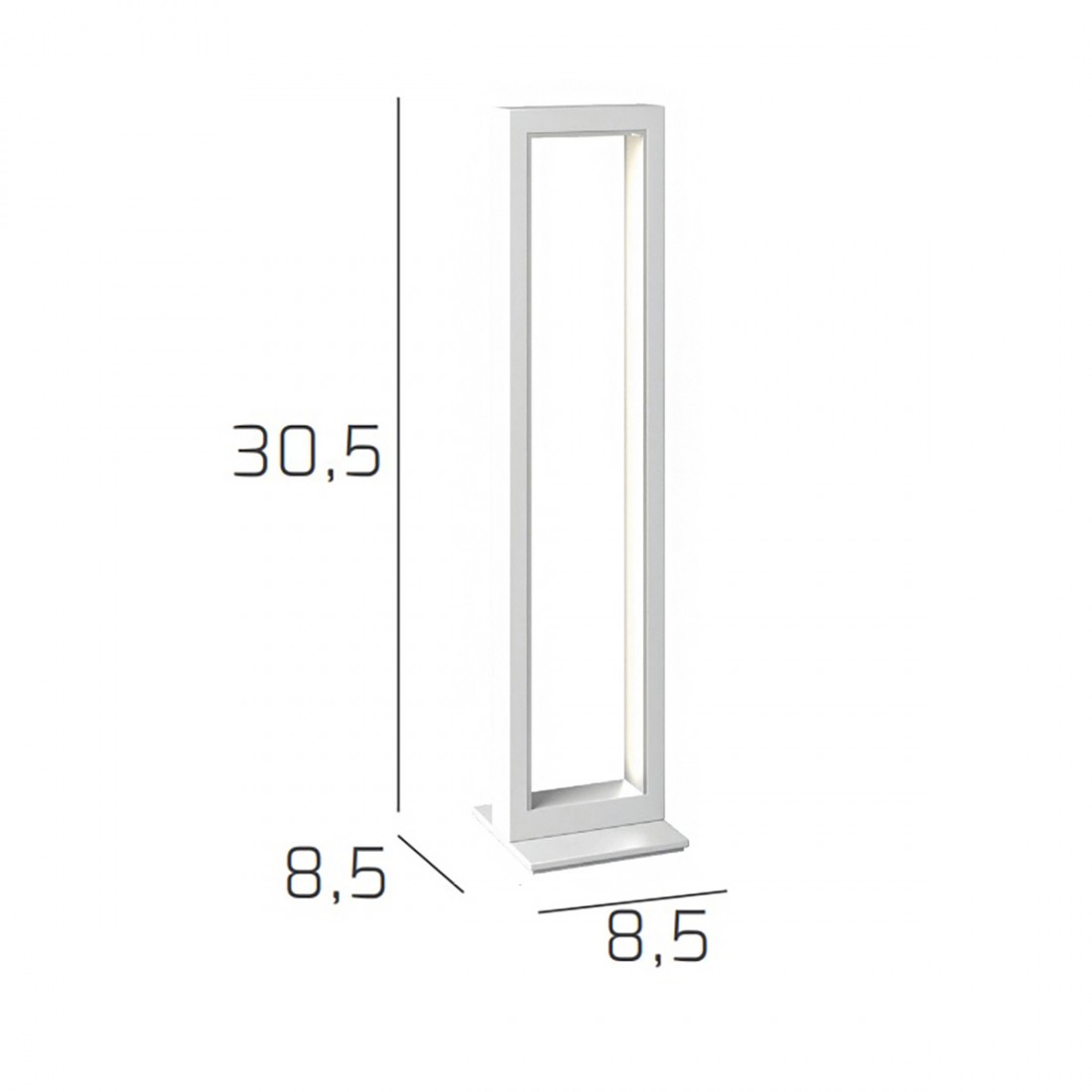 Abat-jour moderne Top Light DNA 1182 P BI LED